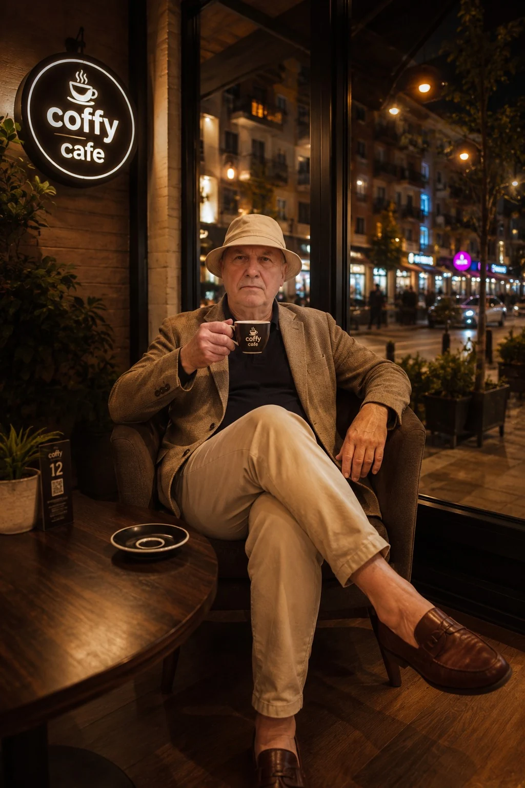 Coffy Cafe'de akşam