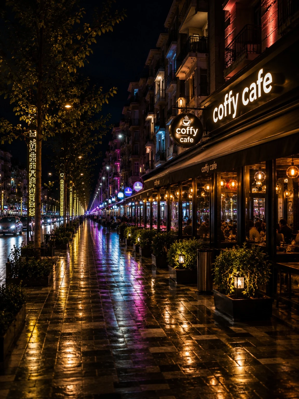 Narin Caddesi gece görünümü 3